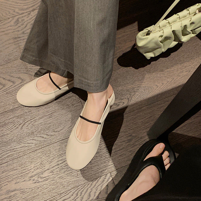 Damen elegante Ballerinas mit modischem Riemchendesign R&B