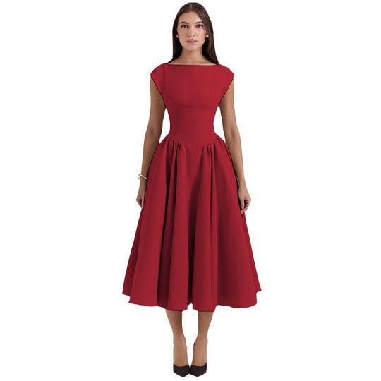 Damen Cocktailkleid mit schickem A-Linien-Schnitt und eleganter Taillierung R&B