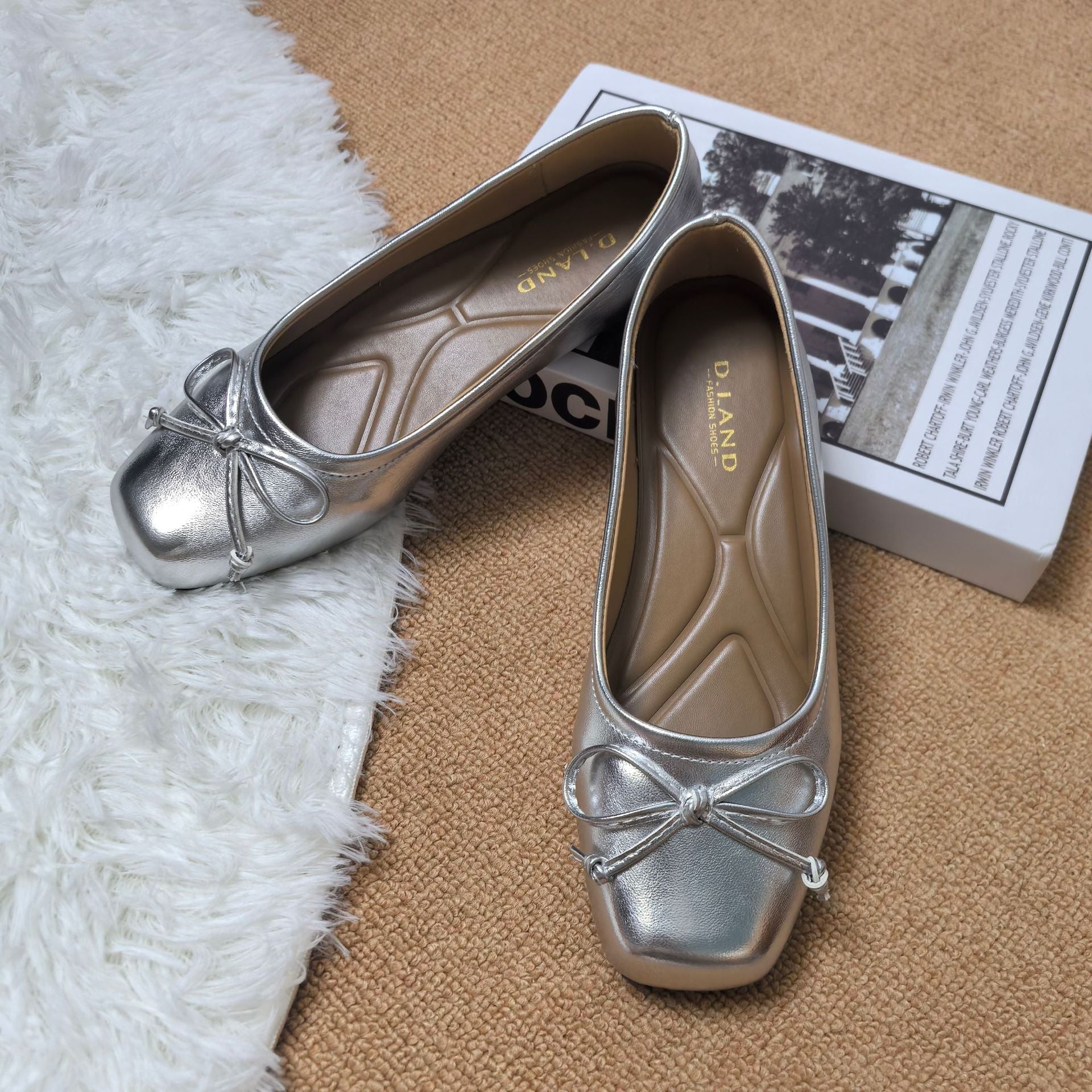 Damen Klassische Ballerinas mit zartem Schleifen-Detail und komfortablem Fußbett EB