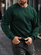 Herren Strickpullover mit strukturiertem Muster