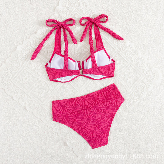 Damen Push-Up Bikini mit verspieltem Schleifen-Design R&B