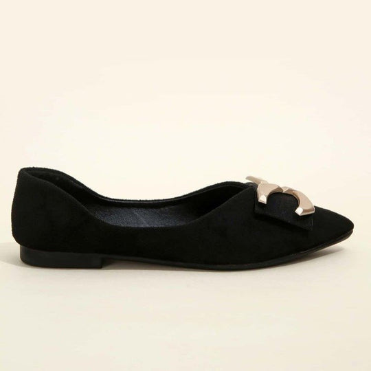 Damen elegante Ballerinas mit modischer Schleifen-Applikation R&B
