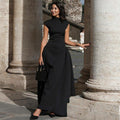 Damen Elegantes langes Abendkleid im minimalistischen Stil R&B