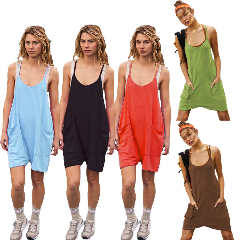 Damen Sportliches Freizeitkleid mit großzügigen Taschen