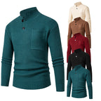 Herren Hochwertiger Pullover mit Modalmuster und Brusttasche R&B