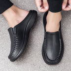 Damen Bequeme Slipper aus hochwertigem Leder R&B
