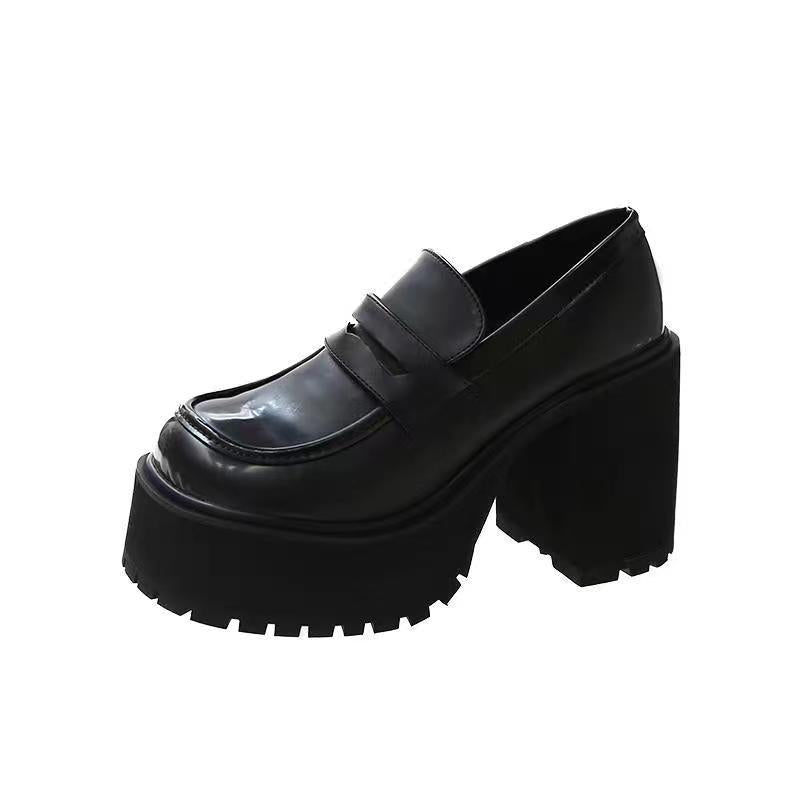 Damen Plateau-Loafers mit robustem Chunky-Absatz R&B