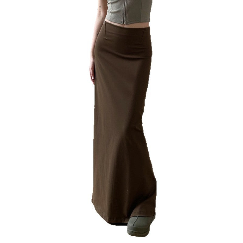 Damen Maxi-Rock mit elegantem Schlitz und weich fließendem Stoff R&B