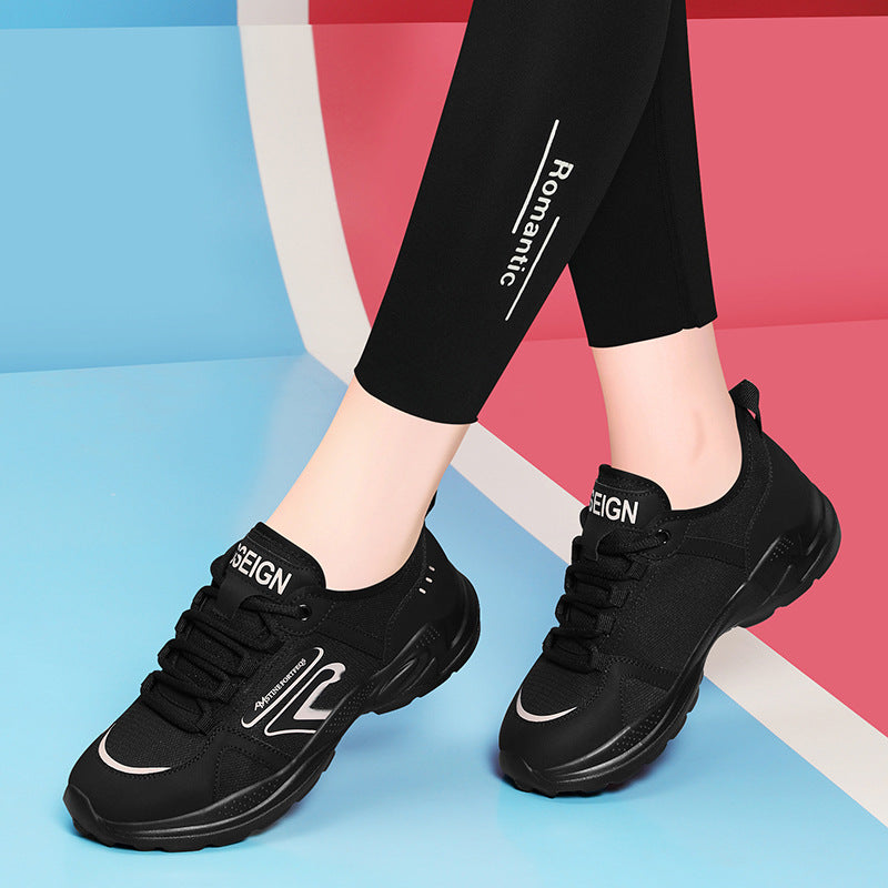 Damen Sportliche und atmungsaktive Lauf-Sneaker mit rutschfester Sohle R&B