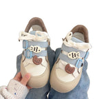 Damen modische Freizeit-Sneaker mit bunten Tierapplikationen