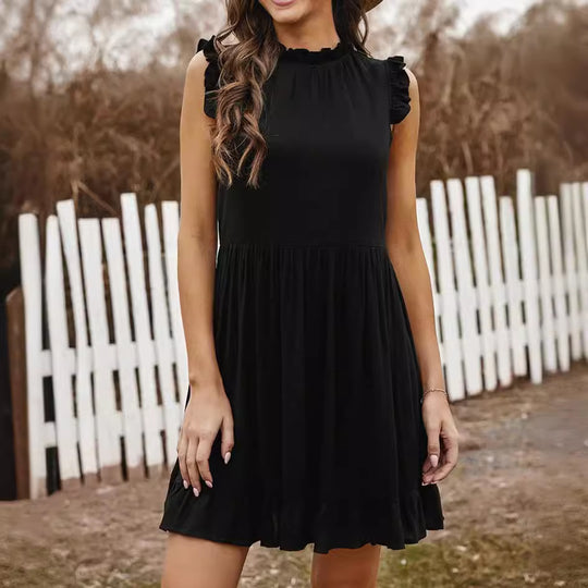 Damen Sommerliches Minikleid mit Rüschendetails R&B