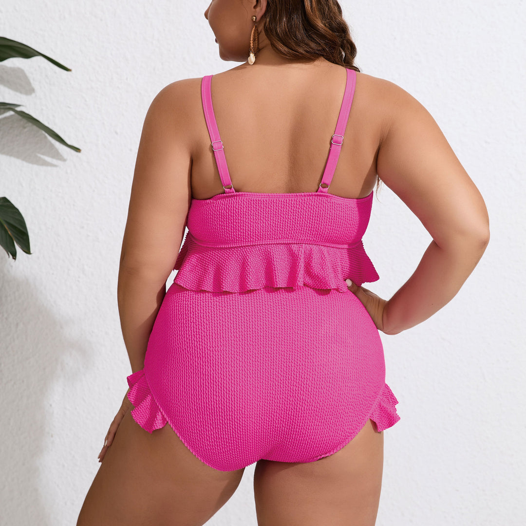 Damen Bikini-Set mit voluminösem Rüschendesign R&B
