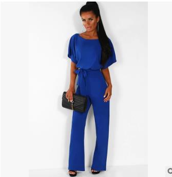 Damen elegantes Set bestehend aus fließender Bluse und weit geschnittenen Hosen R&B