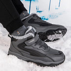 Damen Warm gefütterte Winterstiefel mit rutschfester Sohle und verstellbarem Klettverschluss R&B