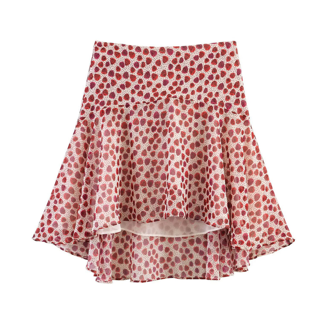 Damen Crop-Top im fruchtigen Design mit elegantem Wickelverschluss R&B