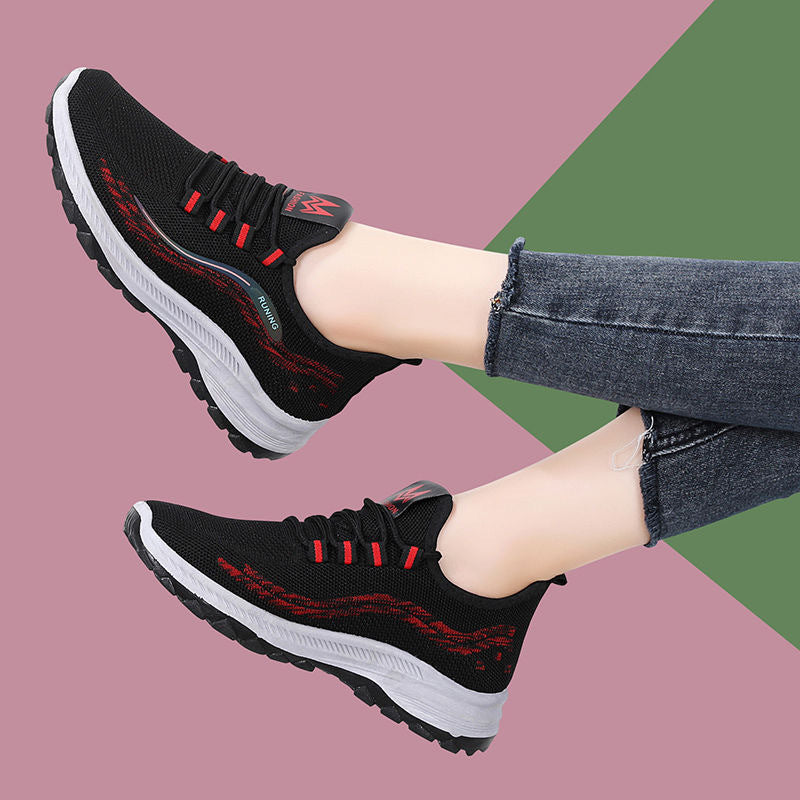Damen Atmungsaktive Fitness-Sneaker mit rutschfester Außensohle R&B