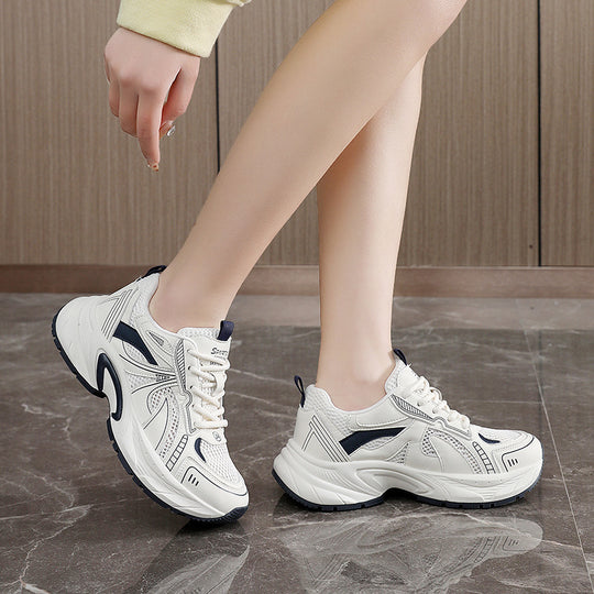 Damen Hochwertige Sport Schnürschuhe mit Atmungsaktivem Mesh und Dämpfungssystem R&B