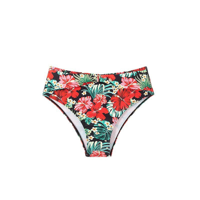 Damen Hochgeschnittener Bikini mit floralen Design R&B