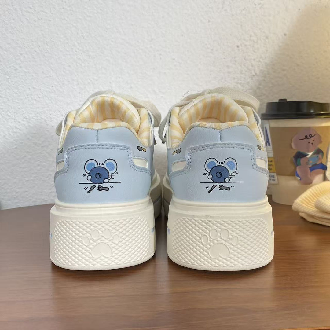 Damen Modische Sneakers mit verspielten Design-Elementen und atmungsaktiver Innenpolsterung R&B