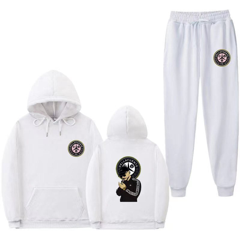 Damen Set aus Kapuzenpullover und Jogginghose mit einzigartigem Druck R&B