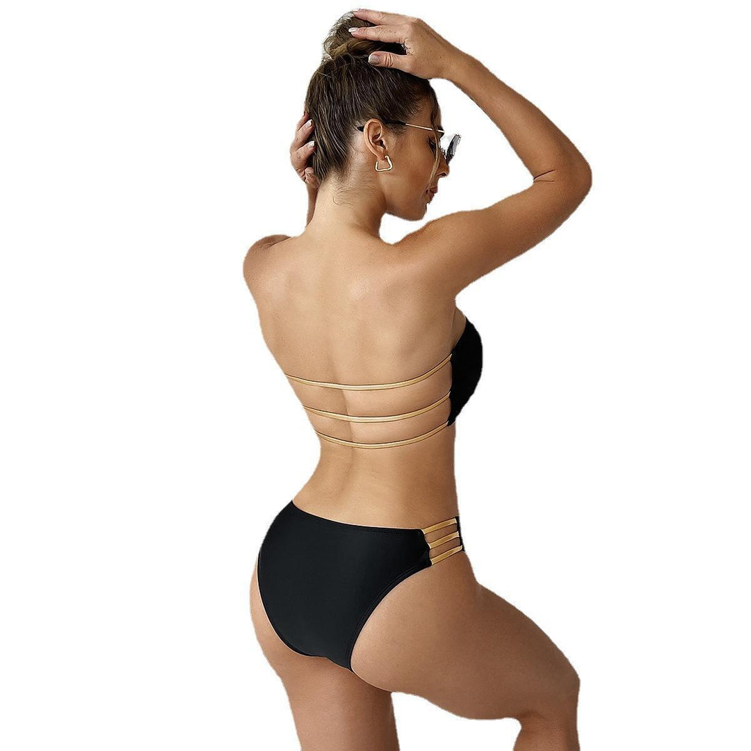 Damen Bandeau-Bikini mit stylischen Cut-Outs R&B