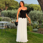 Damen Maxikleid mit raffinierten Trägern und elegantem Schnitt R&B