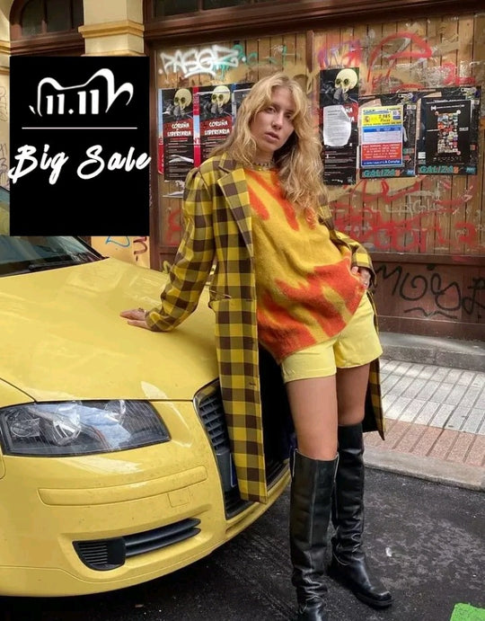 Damen Lässiger Pullover mit einzigartigem Farbverlauf und weitem Schnitt R&B