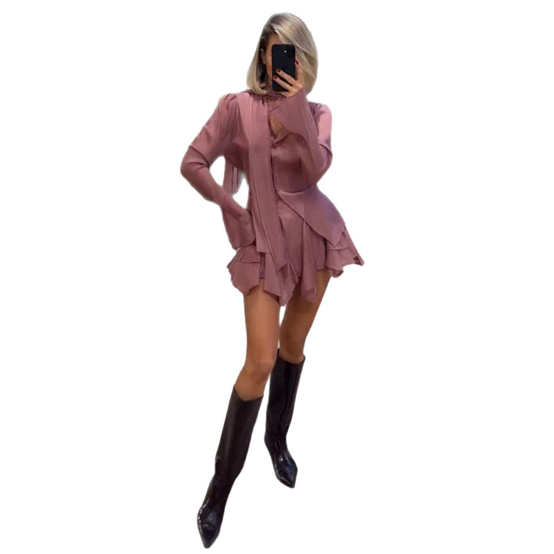 Damen Luftige und elegante Bluse mit Raffungen R&B