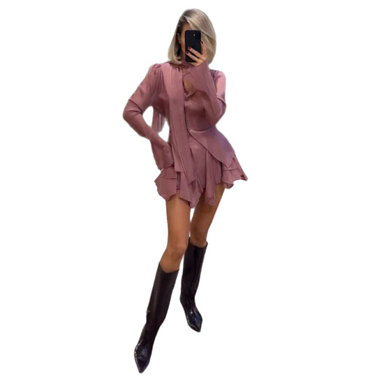 Damen Luftige und elegante Bluse mit Raffungen R&B