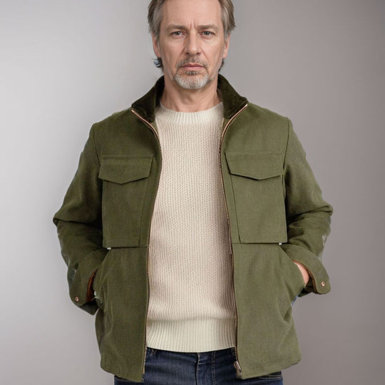 Herren stylische Funktionsjacke im modernen Design mit großzügigen Taschen R&B