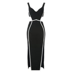 Damen Elegantes figurbetontes Kleid mit raffiniertem Cut-Out-Design R&B