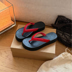 Damen modische Zehentrenner-Sandalen mit komfortablem Fußbett und rutschfester Sohle