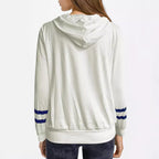 Damen Kapuzenpullover mit maritimem Anker-Design und strukturiertem Stoff R&B