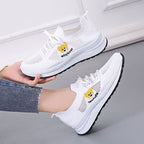Damen Sportliche Sneakers mit hochwertigem Strick-Obermaterial und elastischem Schnürsystem R&B
