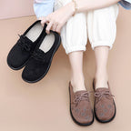 Damen modische Schnürschuhe mit floralem Muster R&B