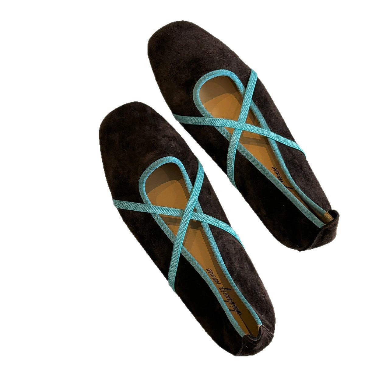 Damen elegante Ballerinas mit gekreuztem Riemchen-Design R&B