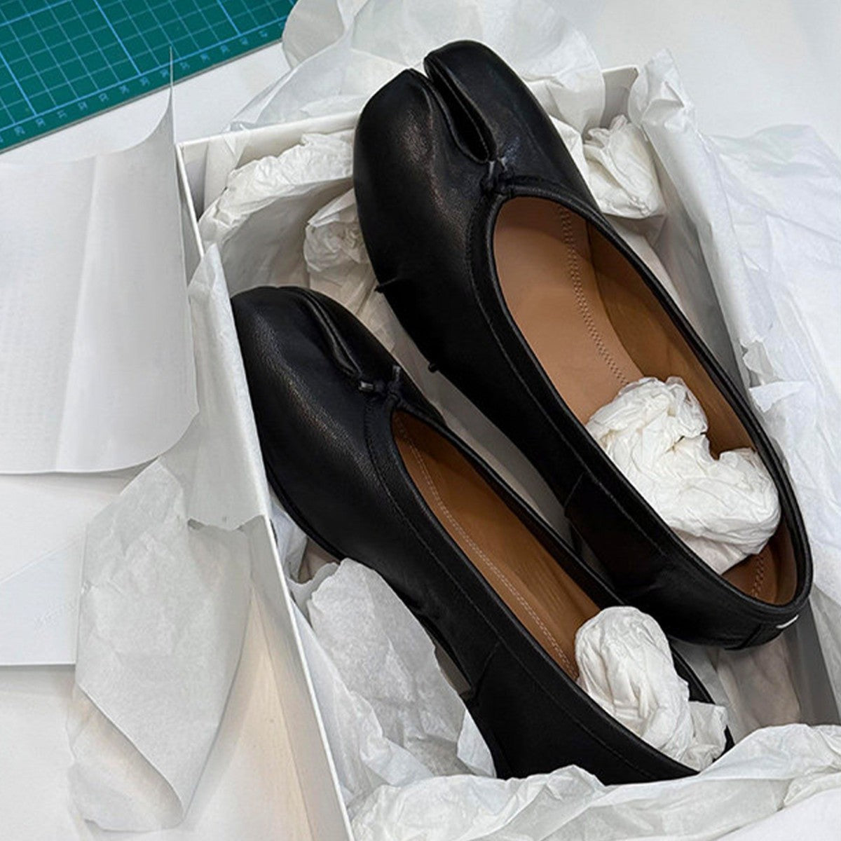 Damen elegante Mokassins mit innovativer Zehenspitze R&B