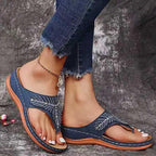 Damen elegante Flip-Flops mit funkelnder Verzierung R&B