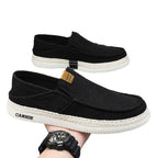 Damen Bequeme Slip-On Freizeitschuhe mit Strohborten und atmungsaktivem Obermaterial R&B