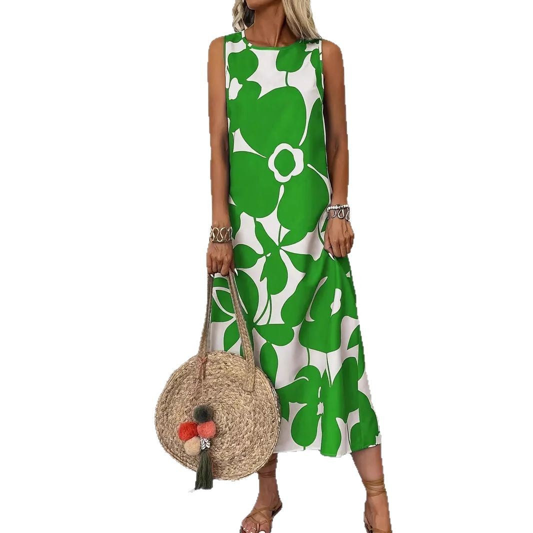 Damen Maxikleid mit floralem Muster R&B
