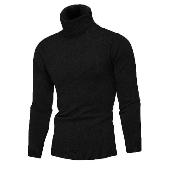 Herren Strickpullover mit hohem Kragen R&B