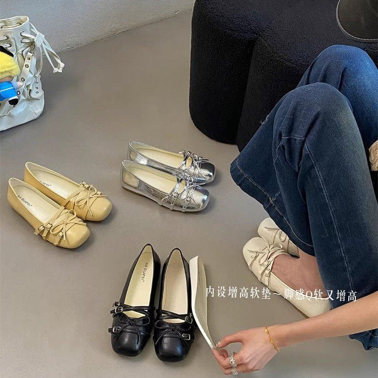 Damen elegante Ballerinas mit modischen Riemchen und komfortabler Sohle R&B
