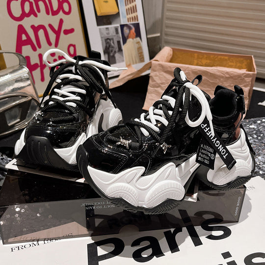 Damen Sportliche Chunky Sneakers mit atmungsaktivem Material und rutschfester Sohle R&B