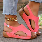 Damen Sandalen mit ergonomischem Fußbett und modischen Cut-Outs R&B