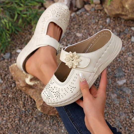 Damen atmungsaktive Clogs mit floralem Dekor R&B