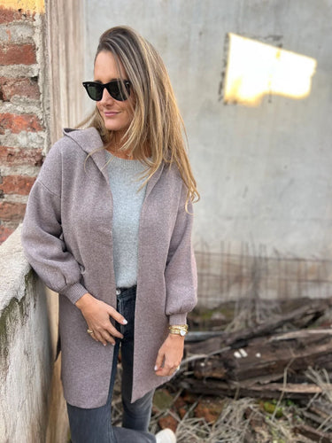 R&B | Wollene Taschenkapuzenmitteljacke