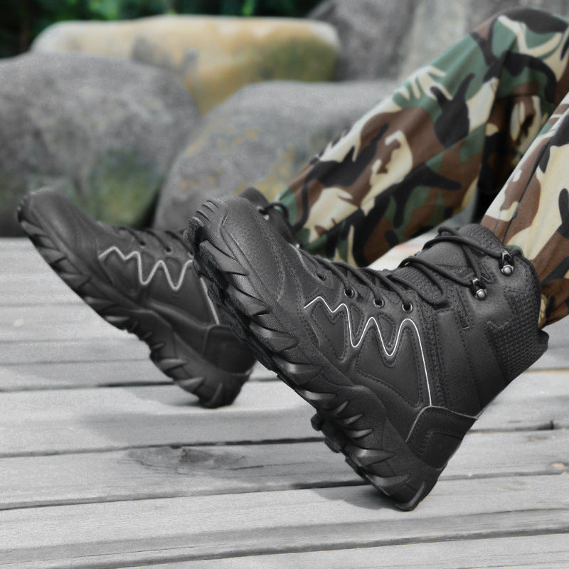 Herren Multifunktionale Trekkingboots mit hohem Knöchelschutz und rutschfester Sohle R&B