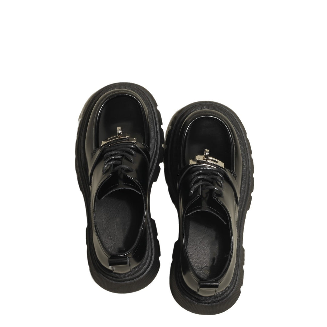 Damen modische Schnürschuhe mit glänzenden Akzenten und rutschfester Sohle R&B