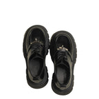 Damen modische Schnürschuhe mit glänzenden Akzenten und rutschfester Sohle R&B