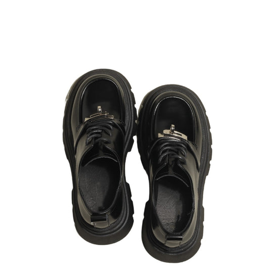 Damen modische Schnürschuhe mit glänzenden Akzenten und rutschfester Sohle R&B